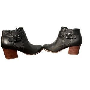 Franco Sarto Malvina‎ Black Man Made Booties Boot 8.5